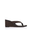 VERALi Polly Thong Wedges Brown