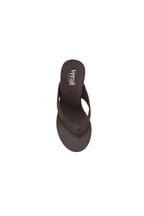 VERALi Polly Thong Wedges Brown