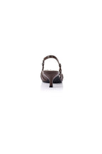 VERALI Lucius Slingback Kitten Heels Chocolate