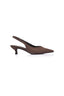 VERALI Lush Slingback Kitten Heels Chocolate