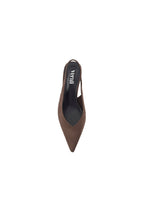 VERALI Lush Slingback Kitten Heels Chocolate