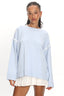 Guardian Contrast Knit Sweater Baby Blue