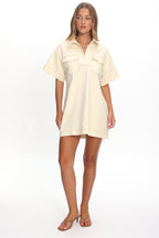Mariska Collared Mini Dress Butter
