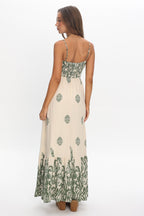 Marrakech Nights Paisley Maxi Dress Cream