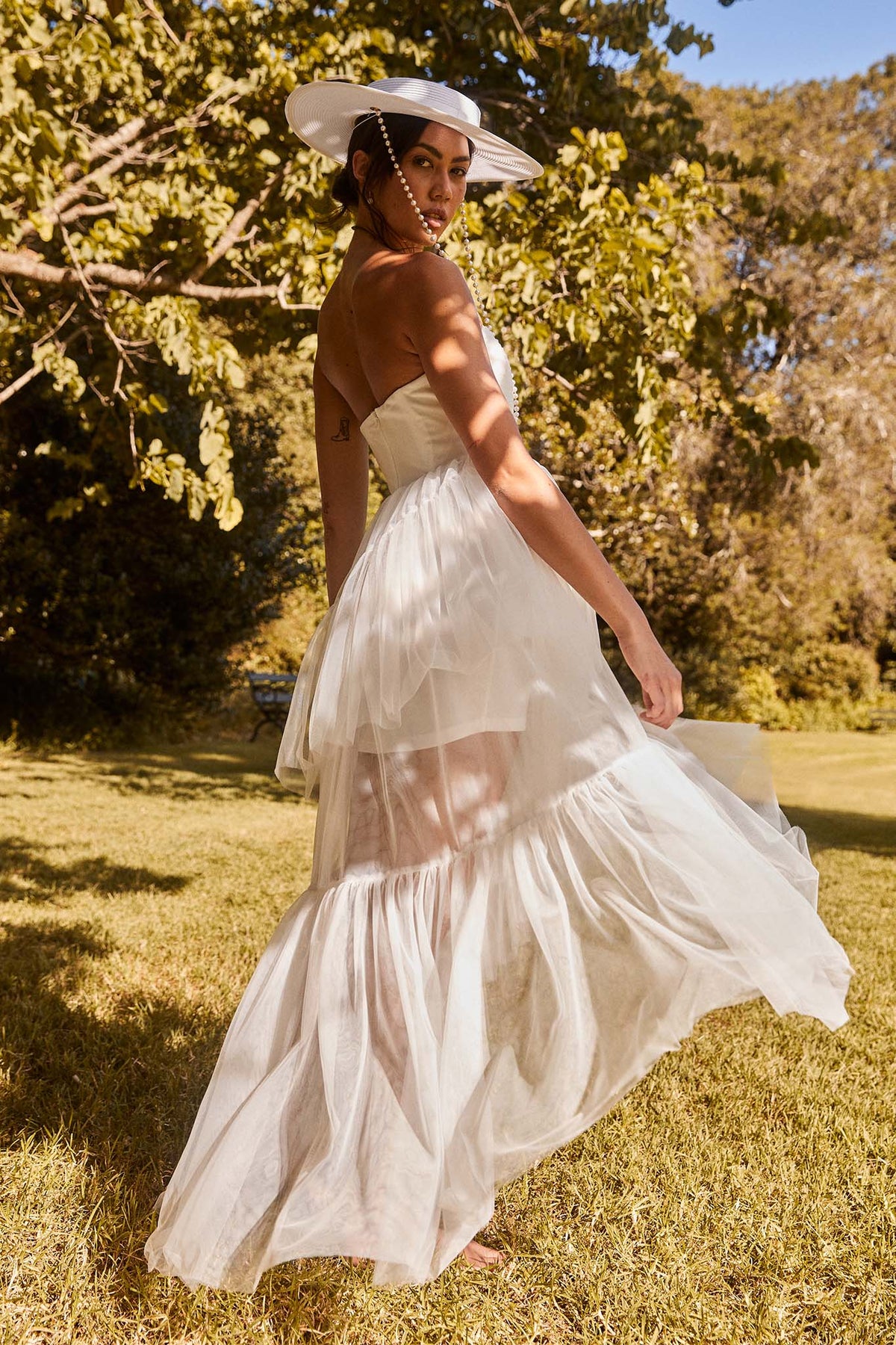 Always & Forever High-Low Midi Dress White Main image