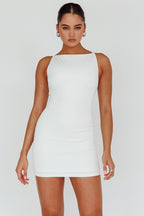 Chella Sleeveless Mini Dress White