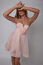 La Vie En Rose Strapless A-Line Mini Dress Baby Pink
