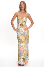 Jaya Floral A-line Maxi Dress Las Palmas