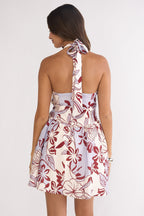 El Corazon Halterneck Mini Dress Blue
