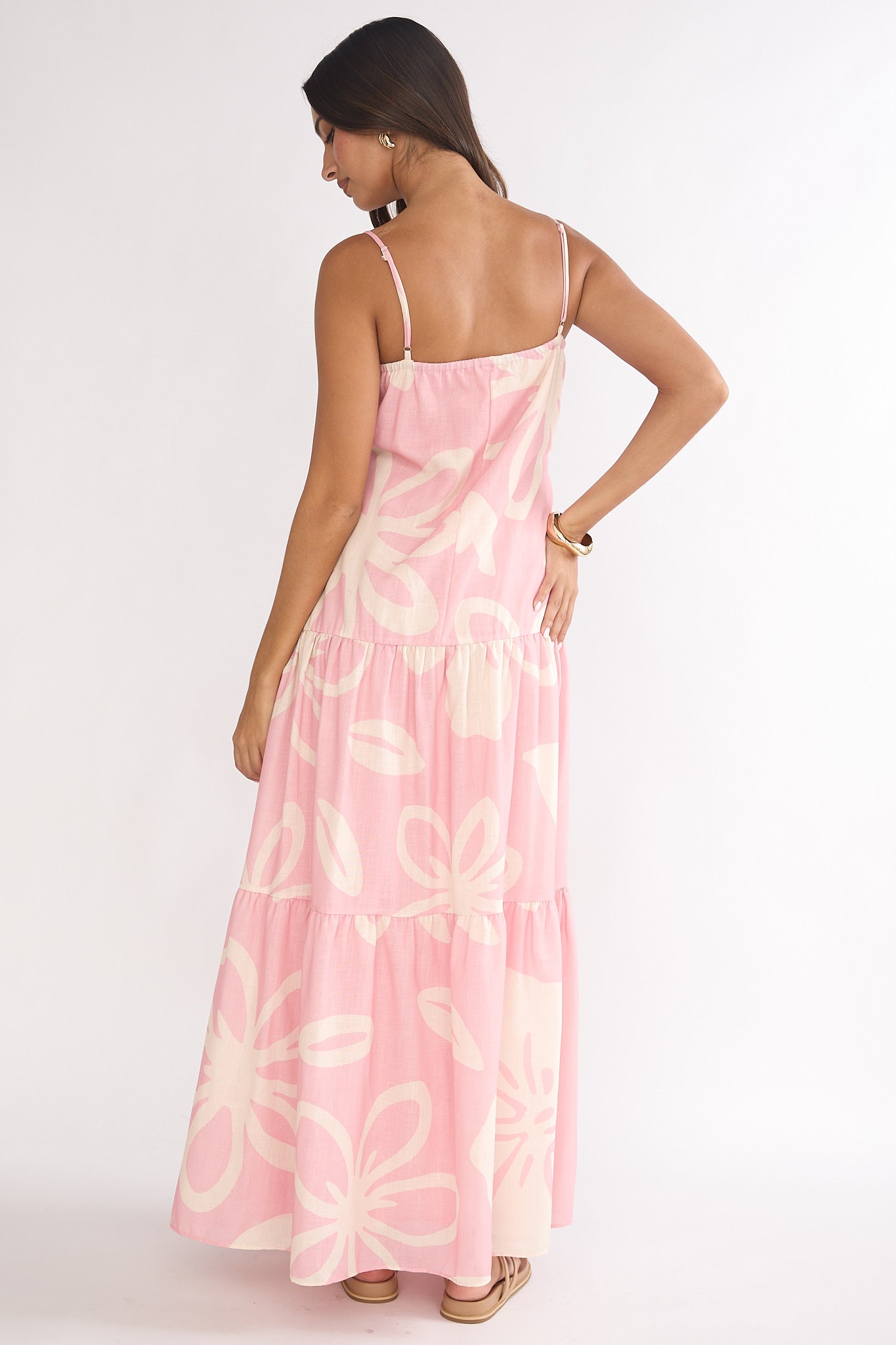 Lysette Pintuck Pleat Maxi Dress Floral Secondary image