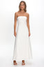 Celandra Bow Bodice Maxi Dress White