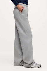Core Fleece Wide Leg Sweatpant | Heather Grey