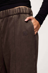 Vintage Washed Seamed Jogger | Espresso