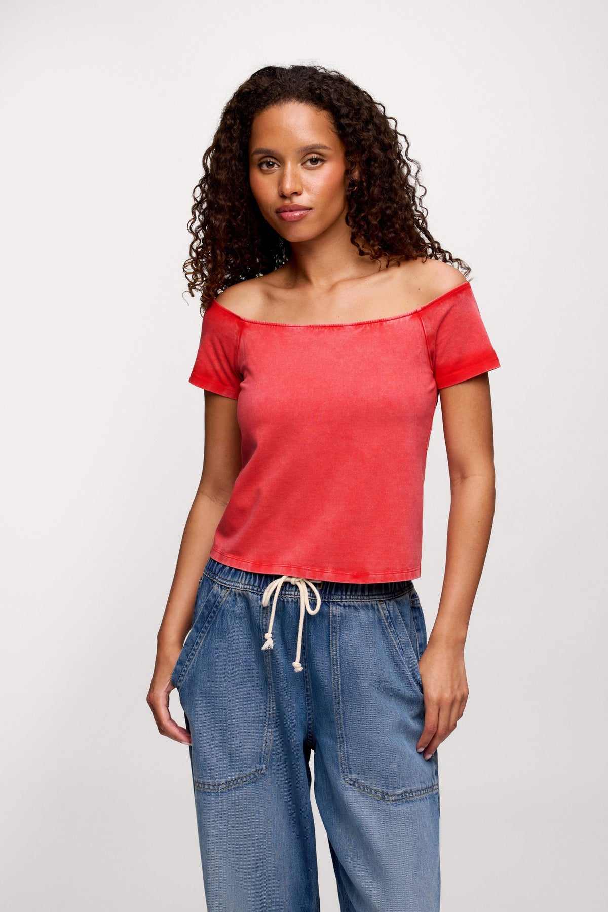 Ease Tee | Washed Hibiscus