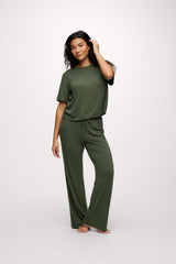 Pajama Set | Darkest Olive
