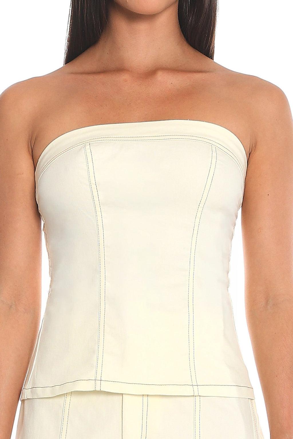 Dune Corset Bustier Top Butter