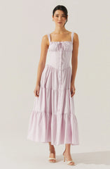 Lbruh Temperance Tiered Milkmaid Maxi Dress
