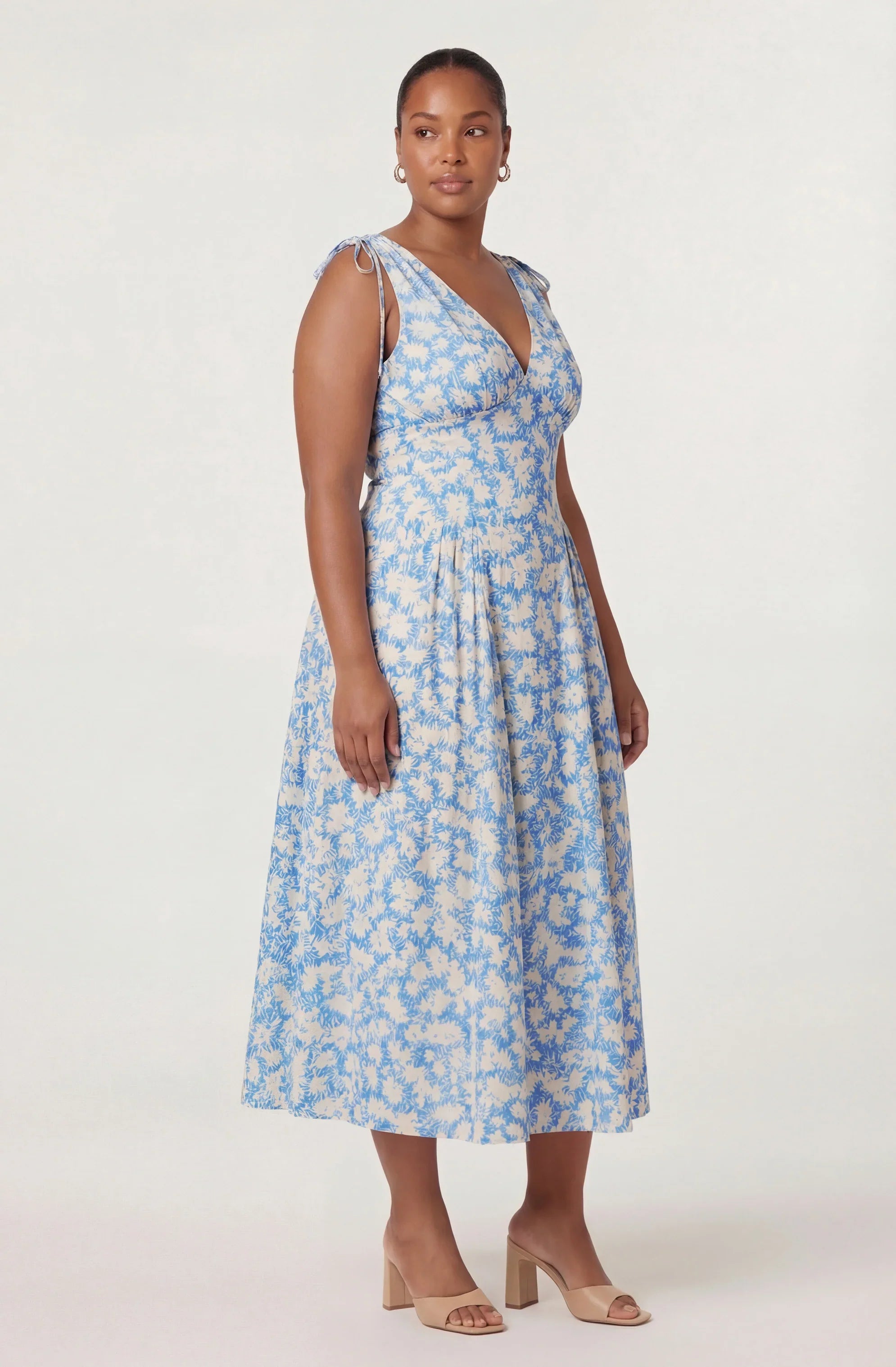 Inixyf Emmery Floral Wrap Midi Dress
