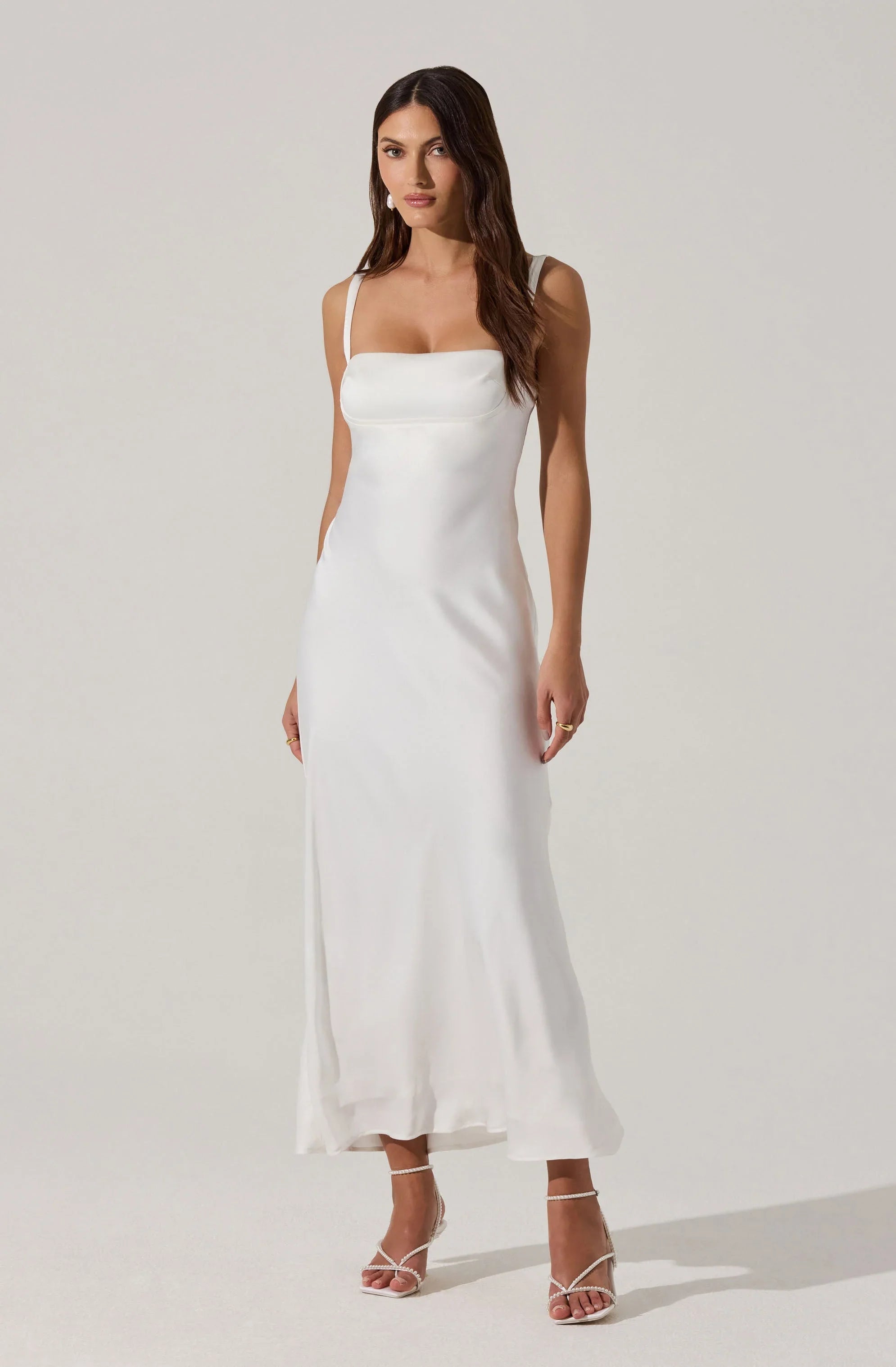 Inixyf Stacie Satin Maxi Dress