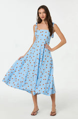 Lbruh Lilliana Polka Dot Midi Dress