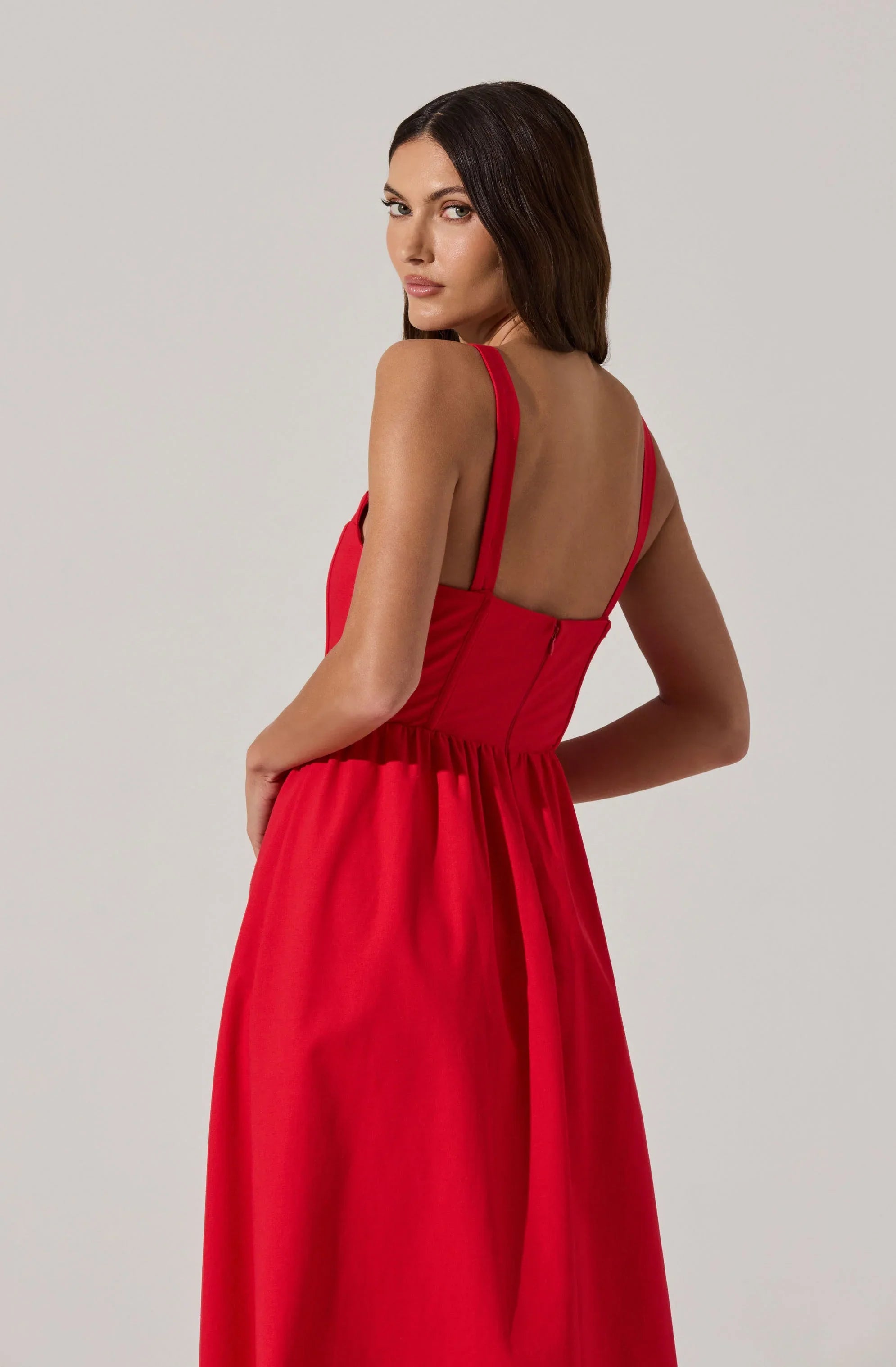 Lbruh Sweetheart Corset Linen Dress