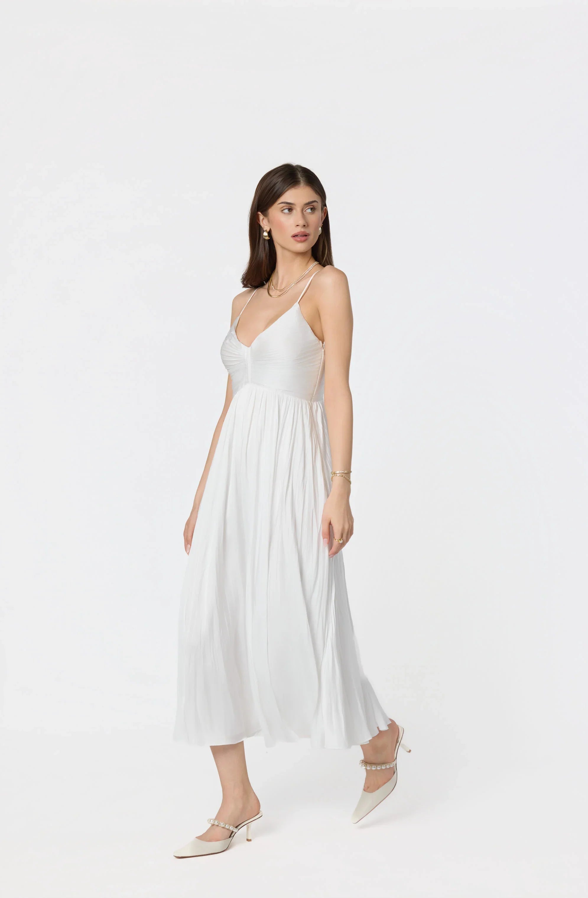 Inixyf Maeve Pleated Midi Dress