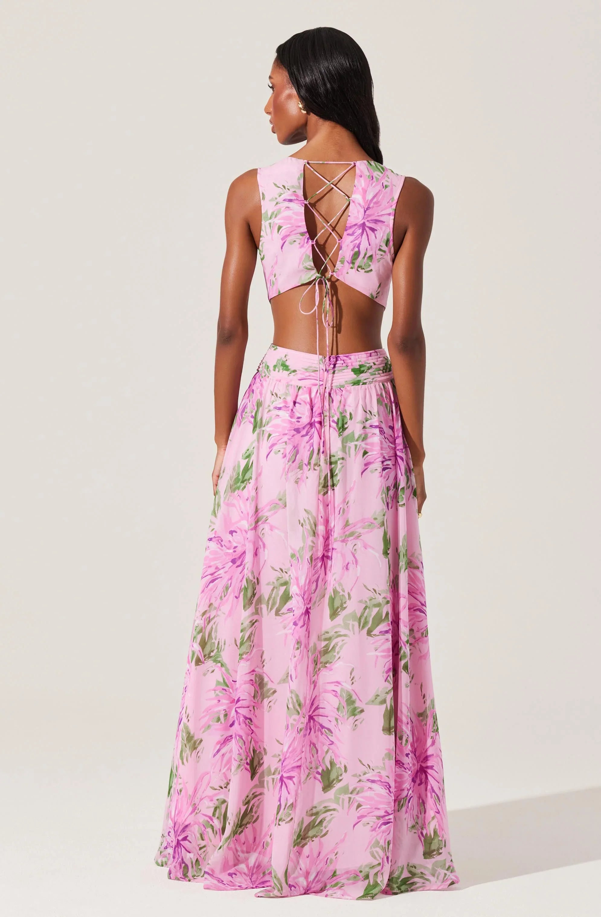 Lbruh Noya Floral Cutout Maxi Dress