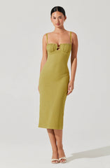 Lbruh Jaida Bustier Bodycon Midi Dress