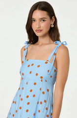 Lbruh Lilliana Polka Dot Midi Dress