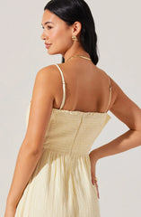 Lbruh Sunny Pleated Midi Dress