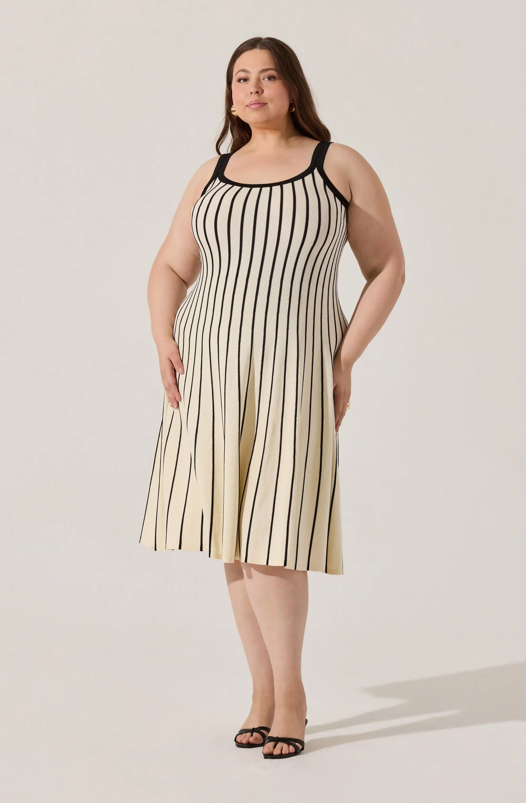 Lbruh Irecia Stripe Sweater Midi Dress