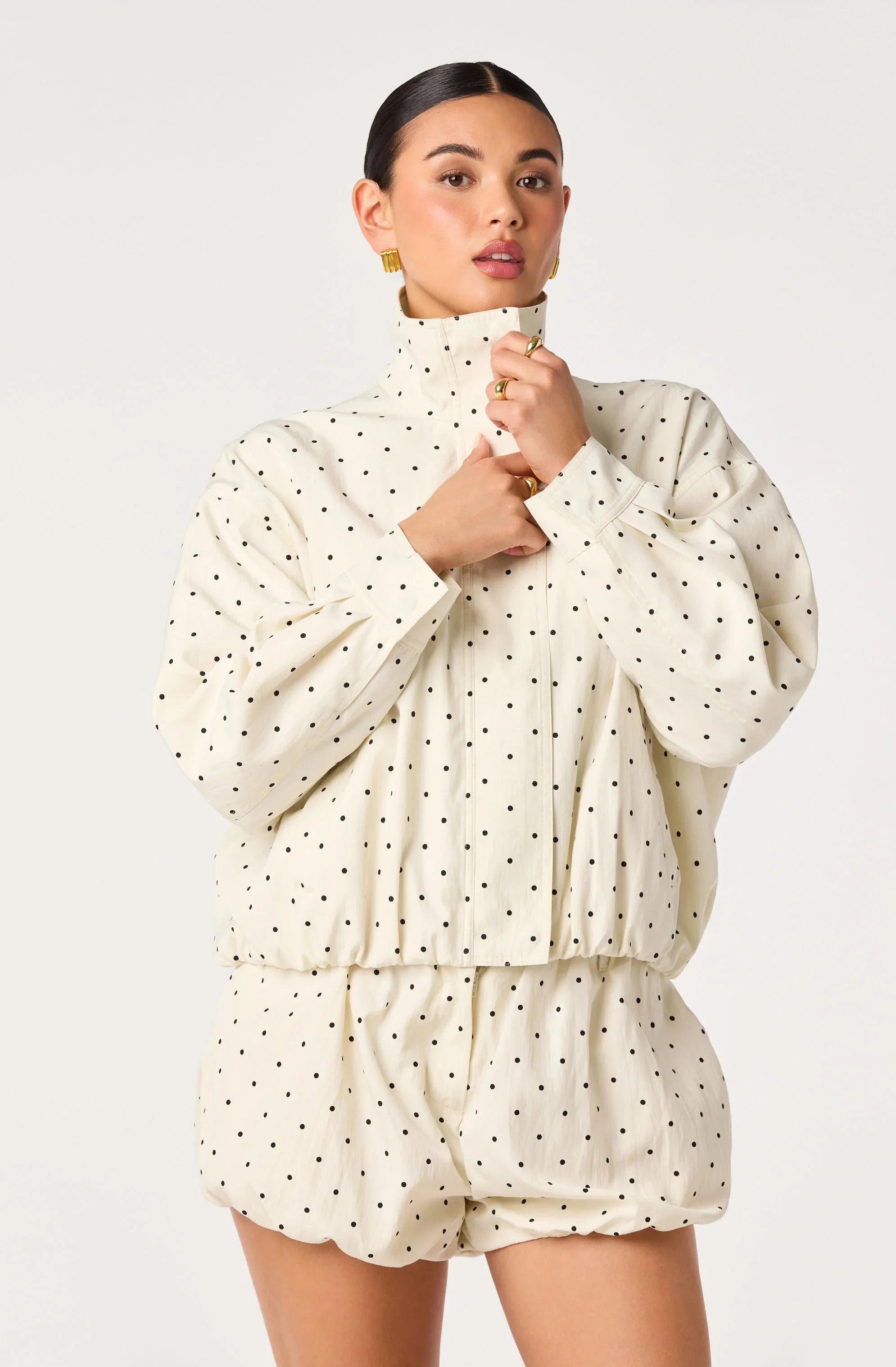 Inixyf Cooper Funnel Neck Bomber Jacket