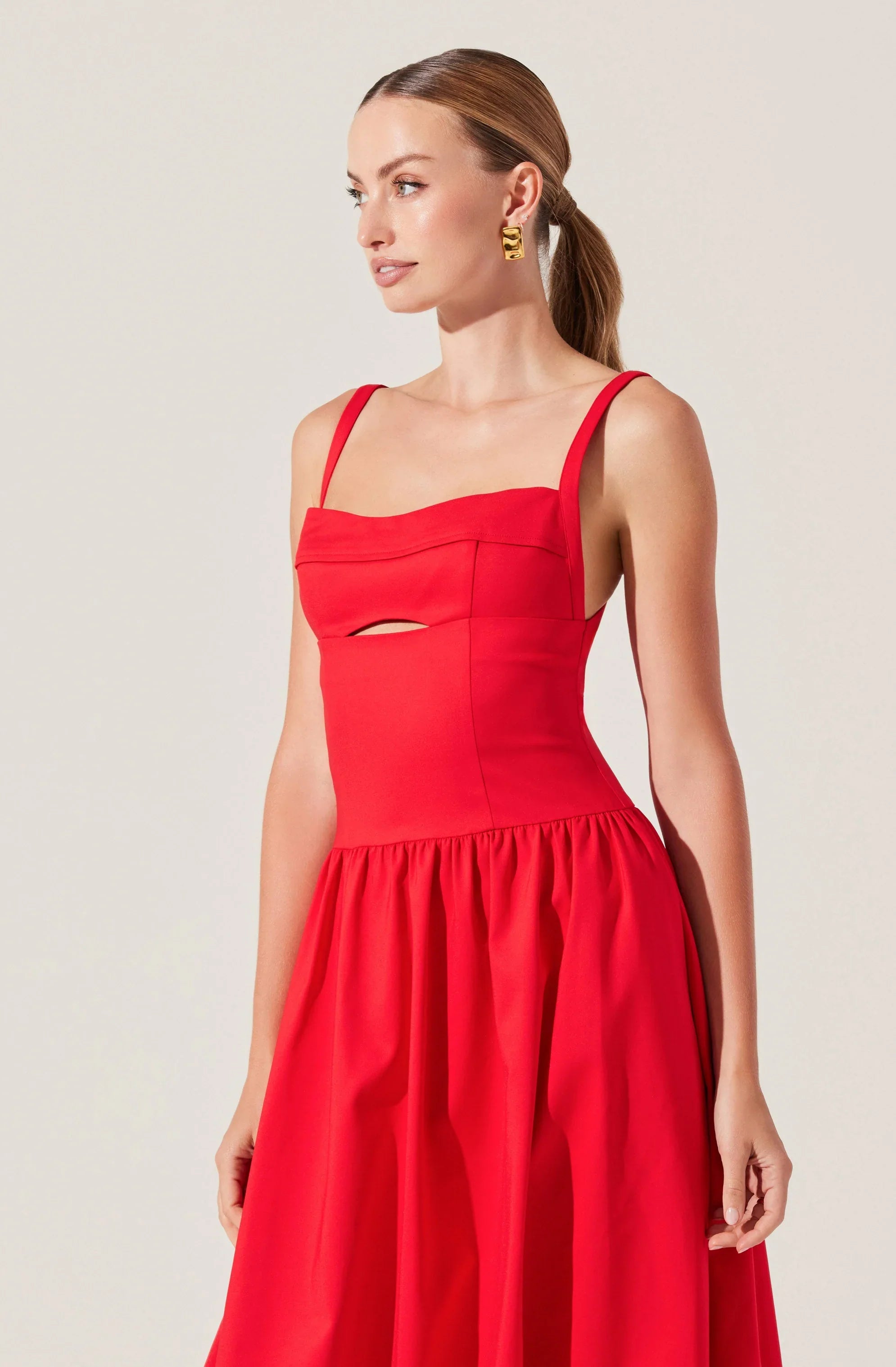 Lbruh Jevi Sleeveless Bubble Midi Dress