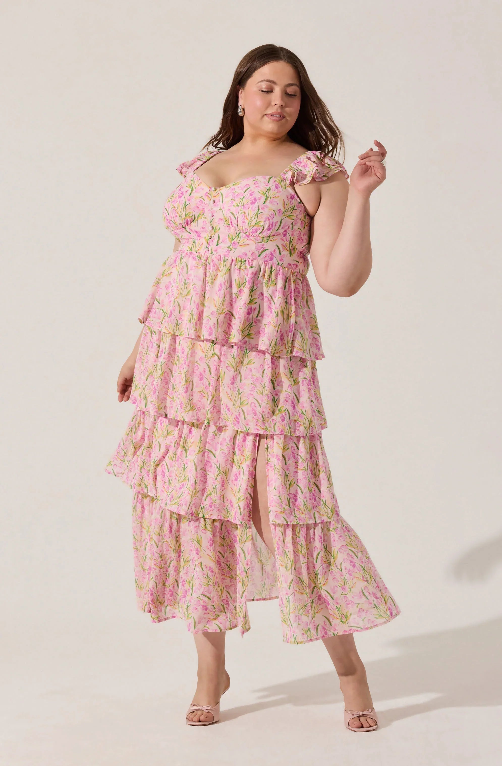 Lbruh Midsummer Floral Tiered Maxi Dress