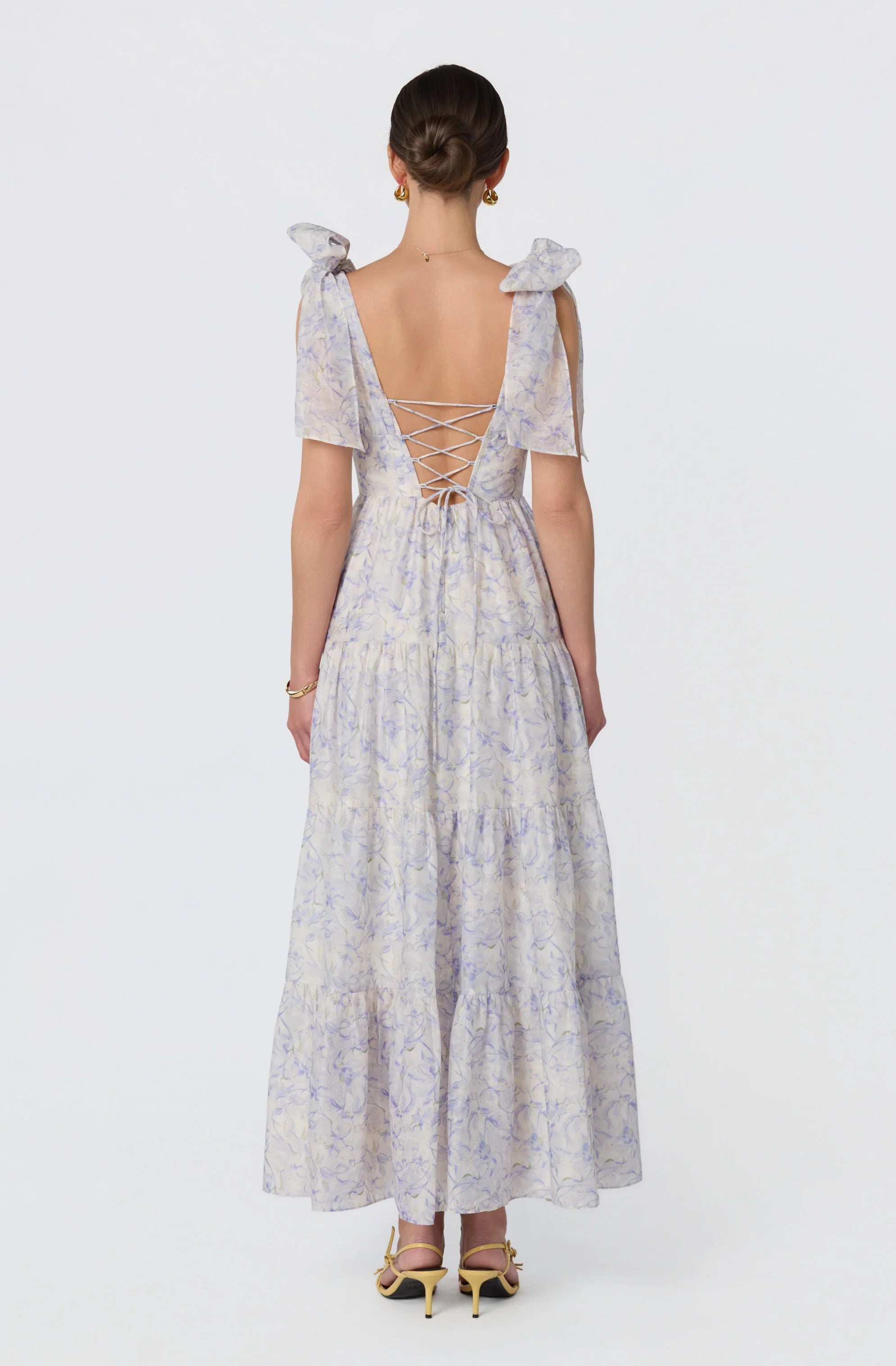 Inixyf Lenora Floral Tiered Maxi Dress