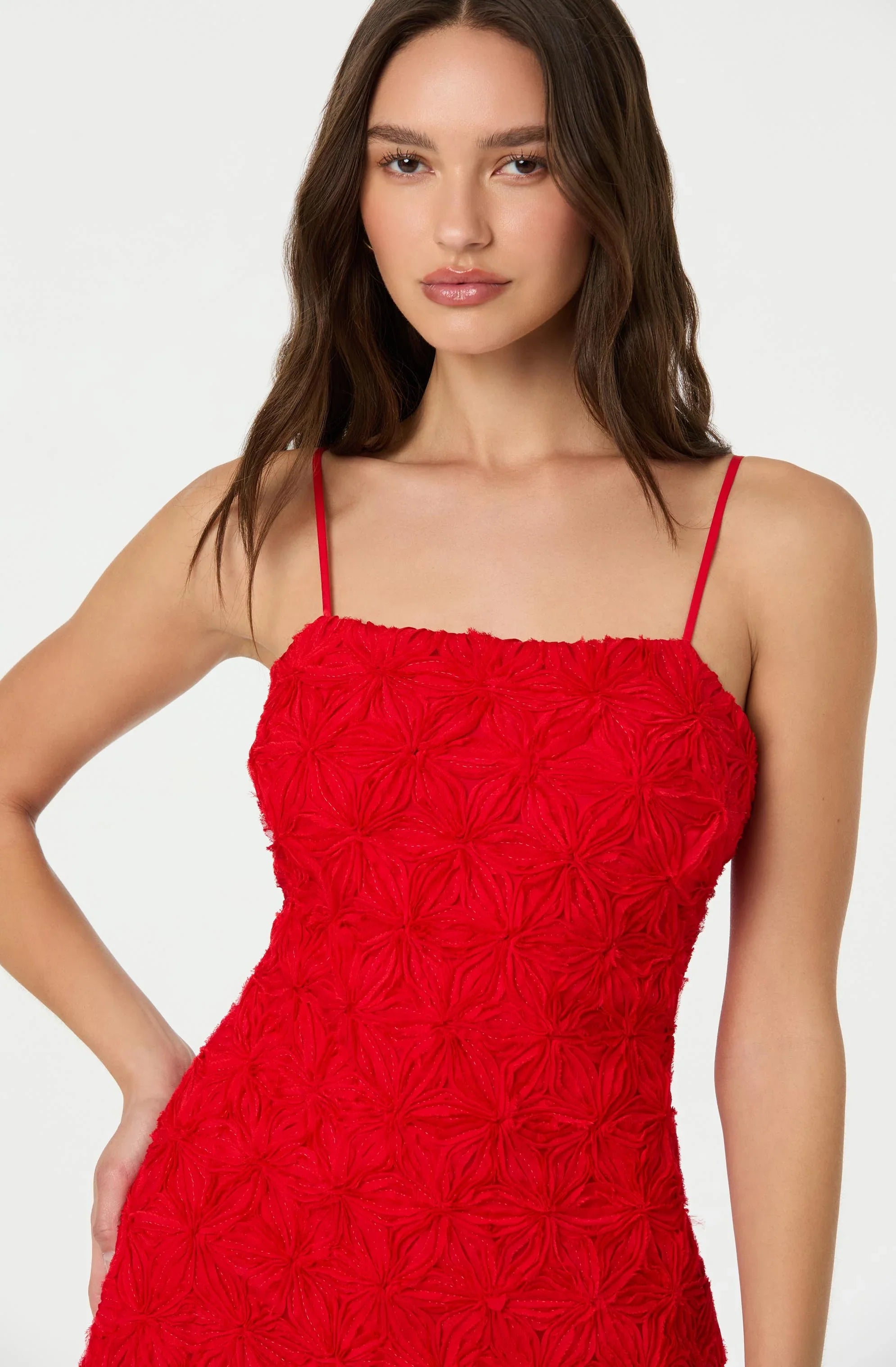 Lbruh 3D Floral Mini Dress