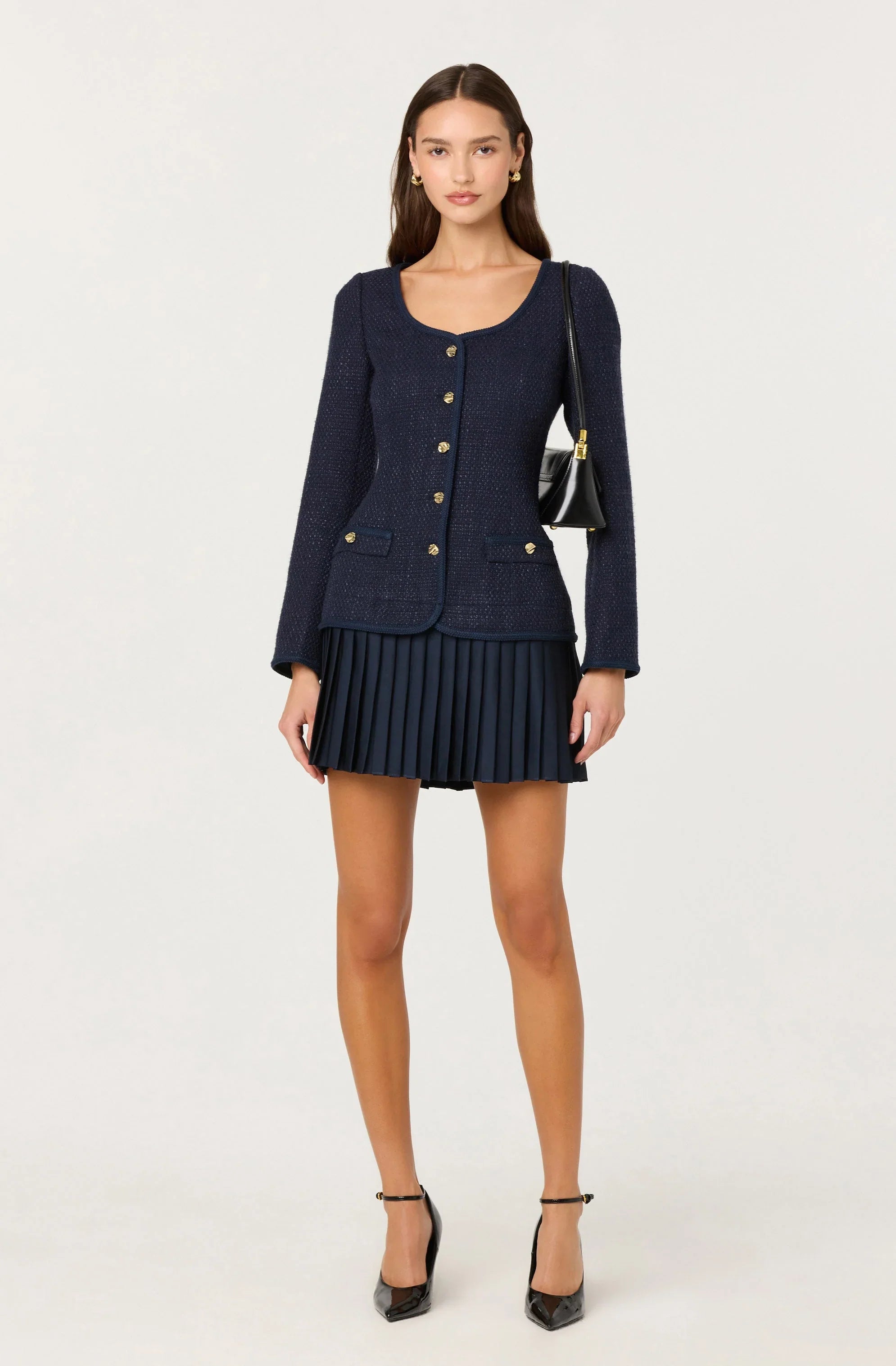 Lbruh Malorie Mixed Media Mini Dress