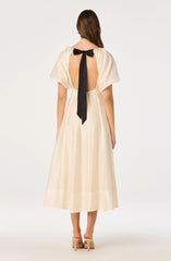 Inixyf Kathaleya Puff Sleeve Midi Dress