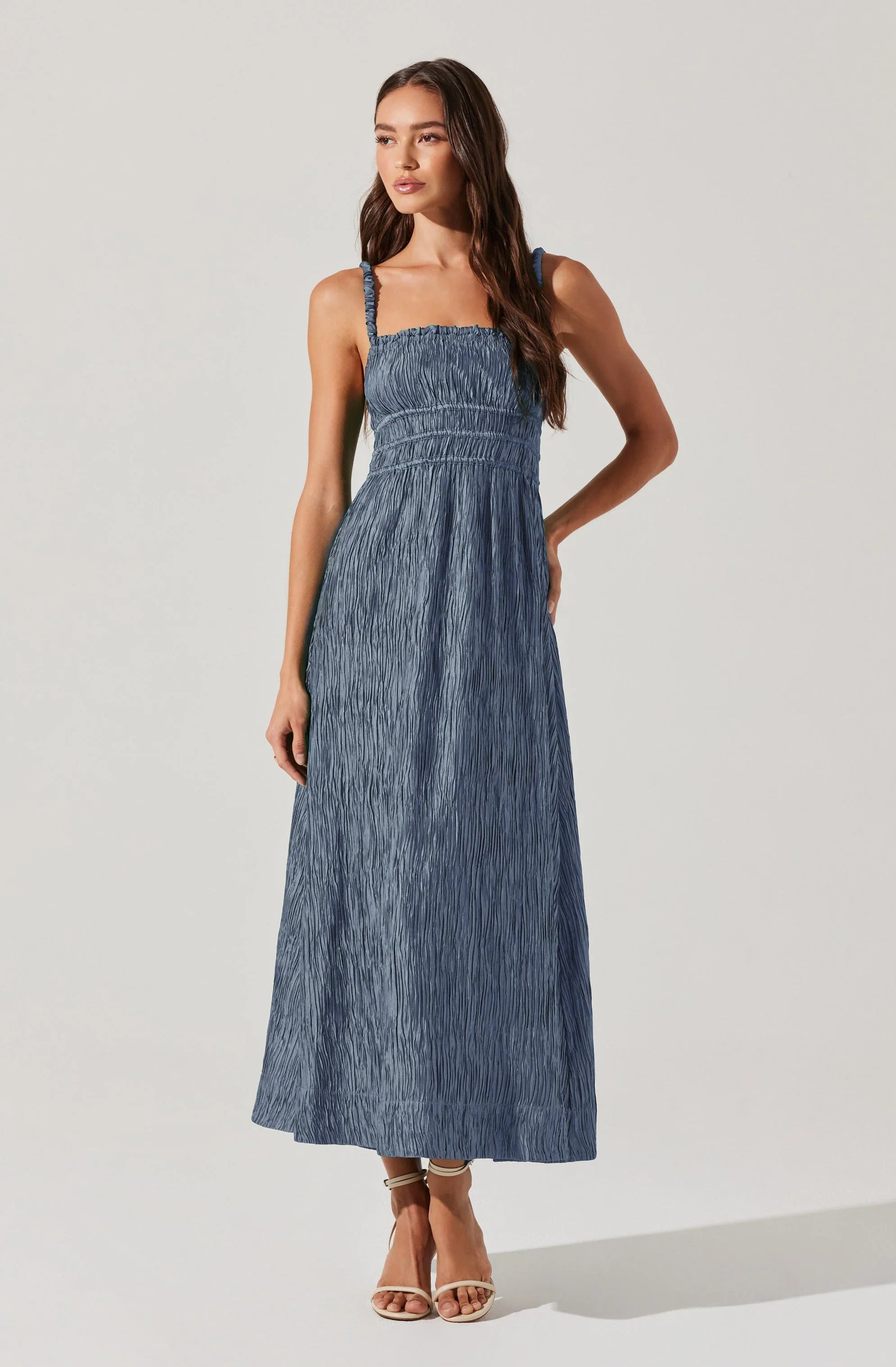 Lbruh Neelam Smocked Open Back Dress
