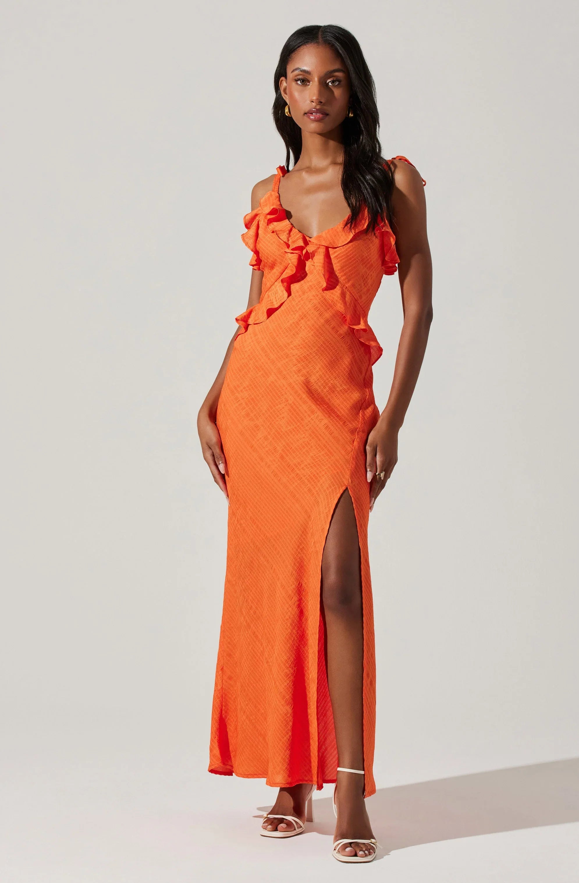 Lbruh Sorbae Ruffle Maxi Dress