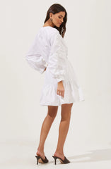 Lbruh Ruched Long Sleeve Dress
