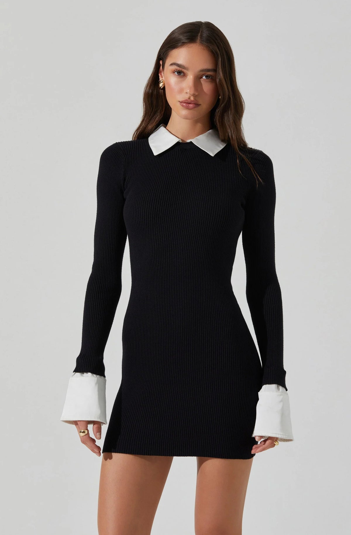 Lbruh Alexia Mixed Media Mini Dress