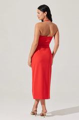 Lbruh Siena Halter Neck Midi Dress
