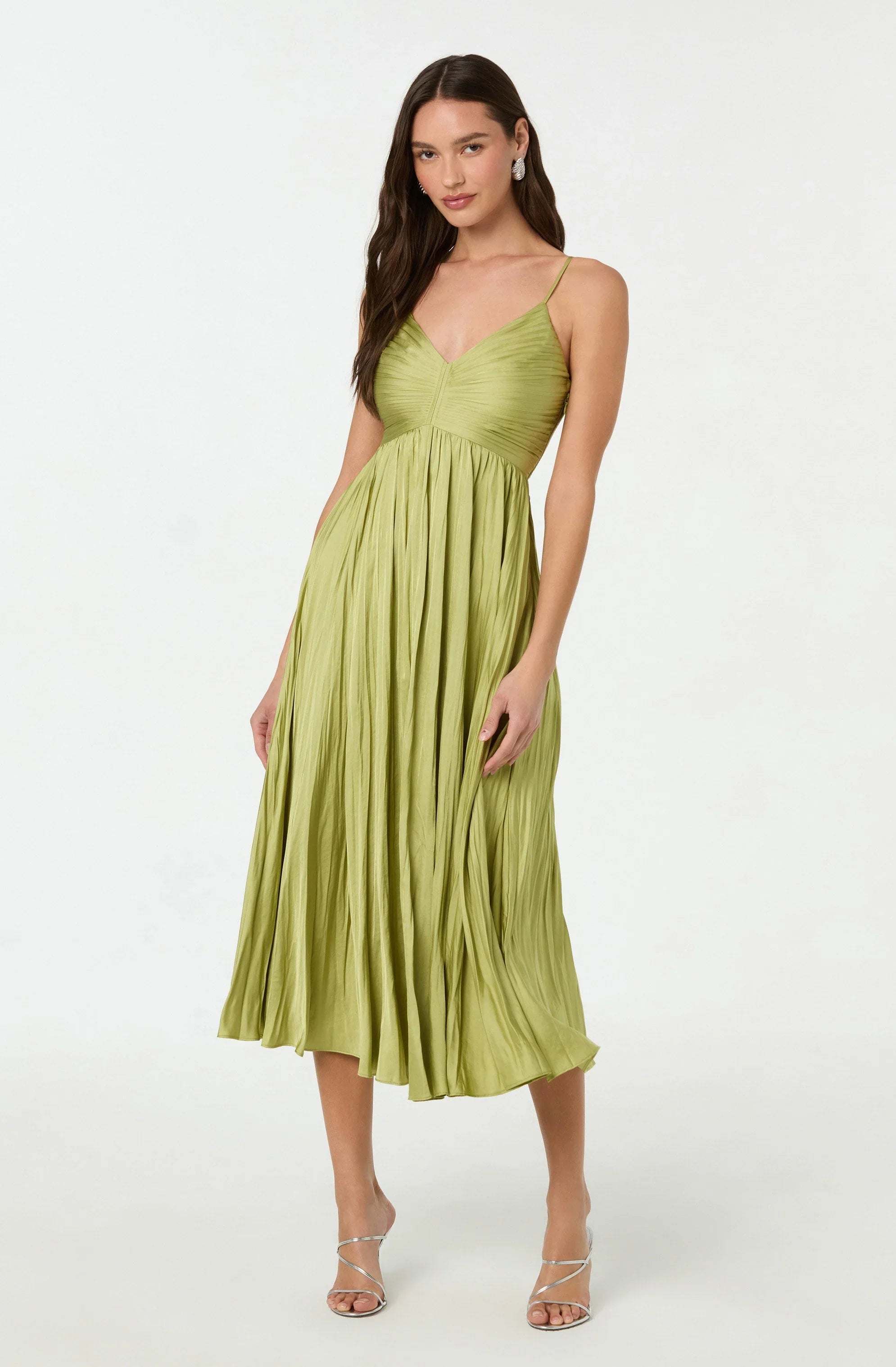 Inixyf Maeve Pleated Midi Dress