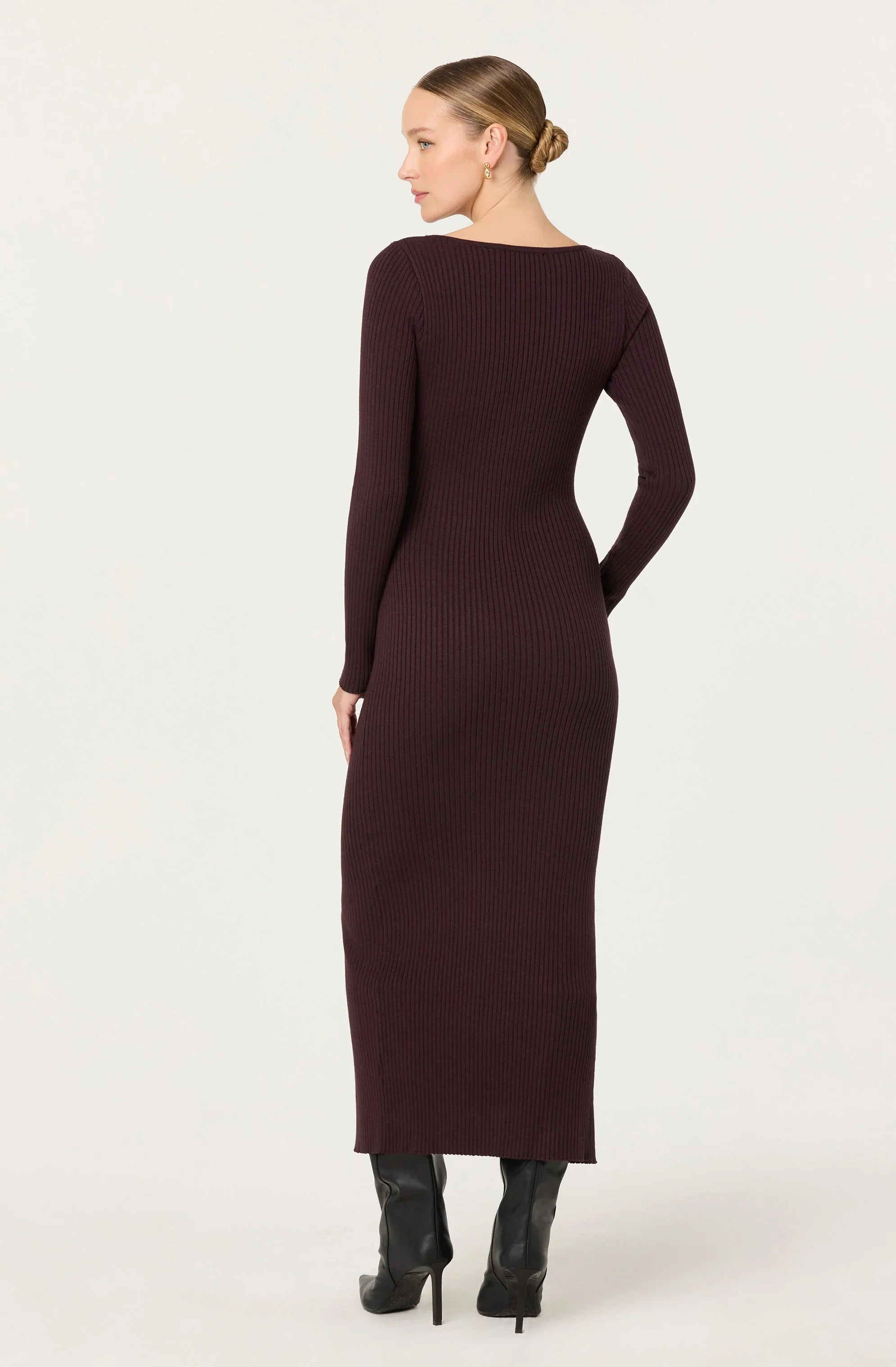 Lbruh Glenda V-neck Maxi Sweater Dress