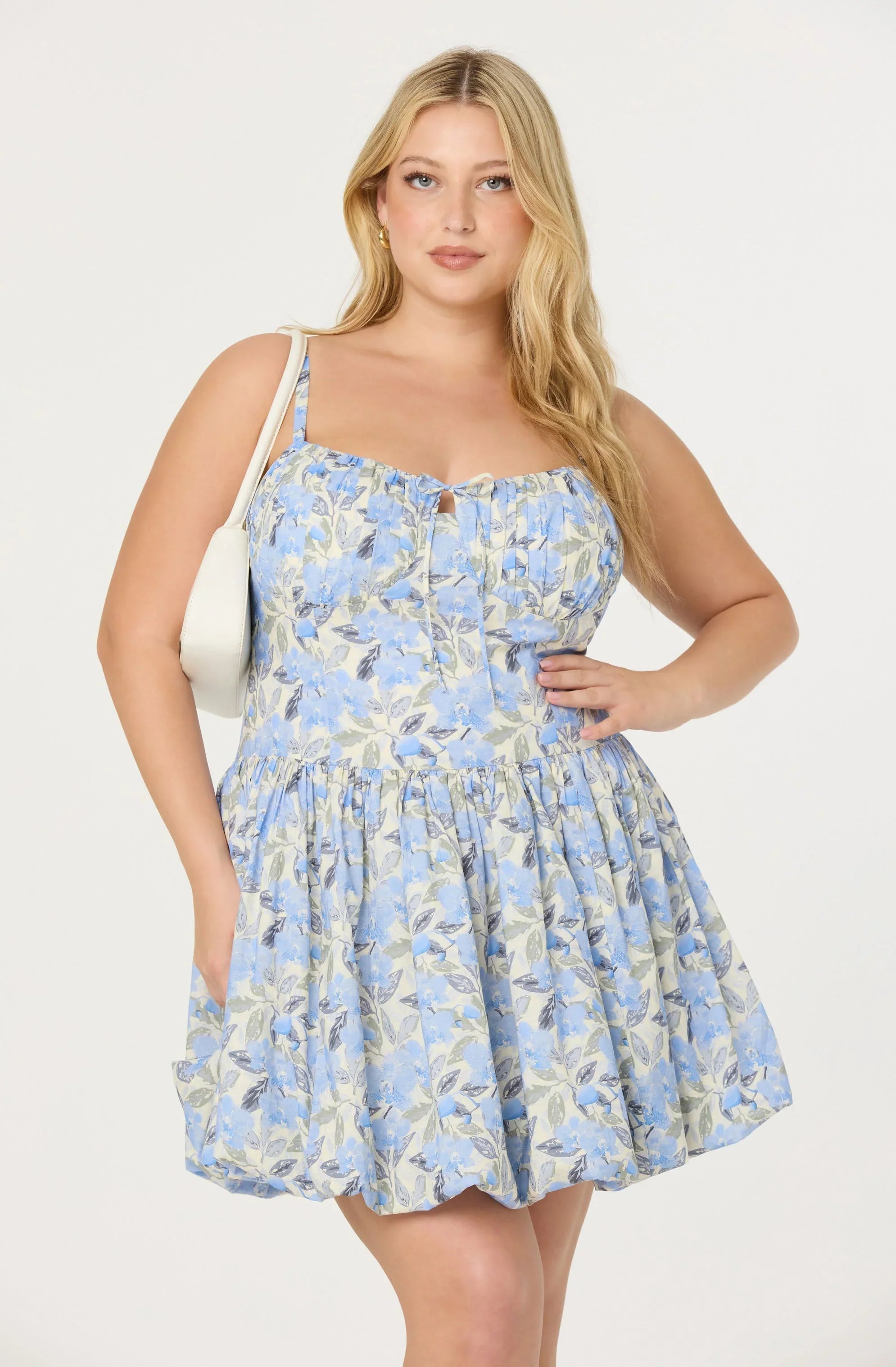 Lbruh Larissa Floral Bubble Mini Dress