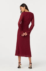 Lbruh Tamia Floral Lace Bustier Midi Dress