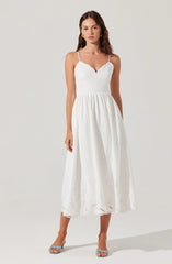 Inixyf Kaidi Embroidered Midi Dress