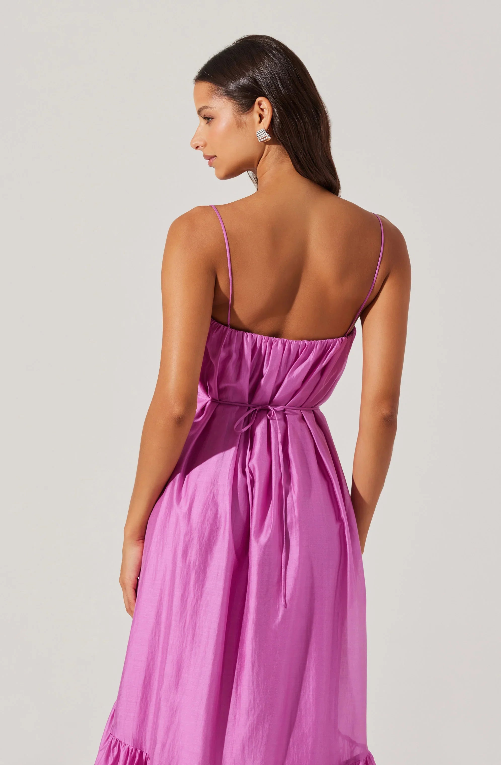 Lbruh Elisha Tiered High-Low Maxi Dress