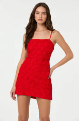 Lbruh 3D Floral Mini Dress